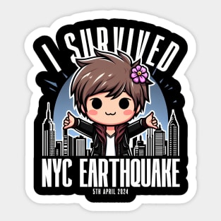 I Survived The NYC Earthquake 2024 Sticker